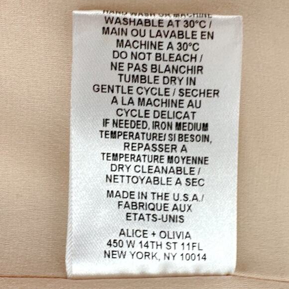 ALICE + OLIVIA Tori Shawl Lapel Blazer in Pale Blush XS - Picture 9 of 9